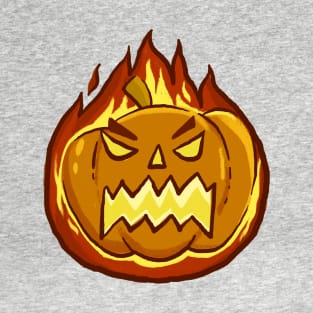 angry pumpkin emote on halloween T-Shirt